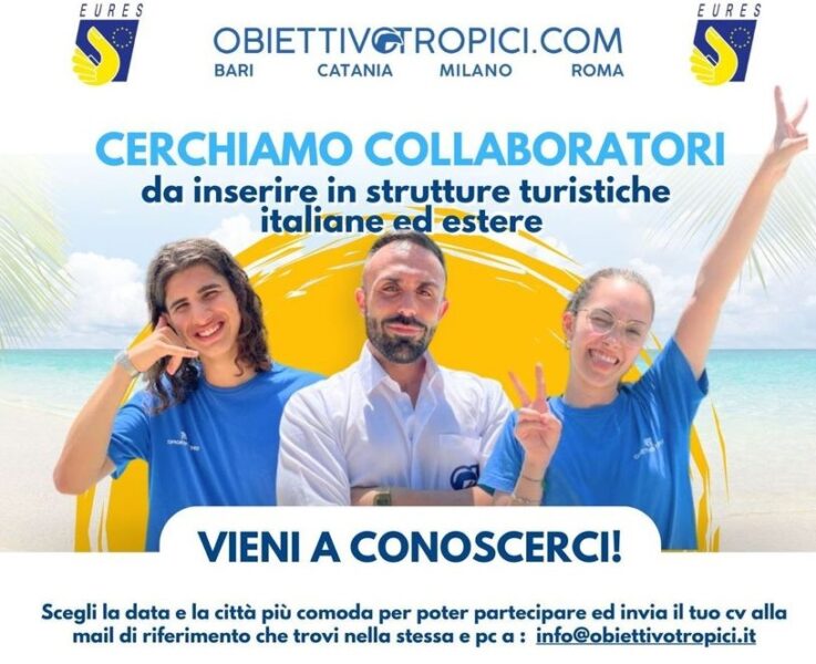 Offerta di lavoro per 2.000 giovani che vogliono lavorare come animatori turistici